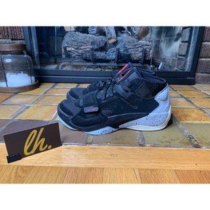 Youth 6.5 Air Jordan Zion 2 “Black Cement” Athletic Basketball Sneakers DV0992-0